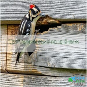 Why Woodpeckers Peck on Houses