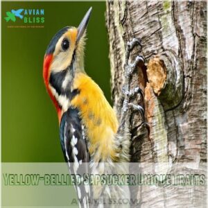 Yellow-bellied Sapsucker Unique Traits