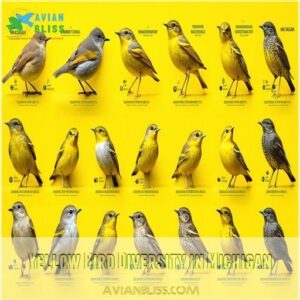 Yellow Bird Diversity in Michigan