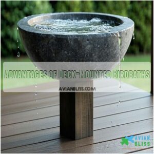 Advantages of Deck-Mounted Birdbaths