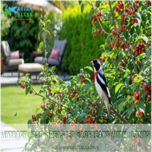 Attract Rose-Breasted Grosbeaks With Plants