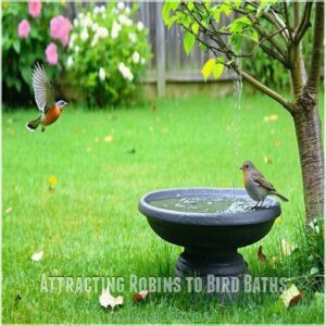 Attracting Robins to Bird Baths