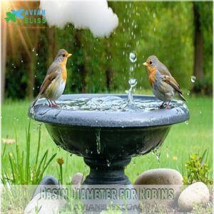 Basin Diameter for Robins