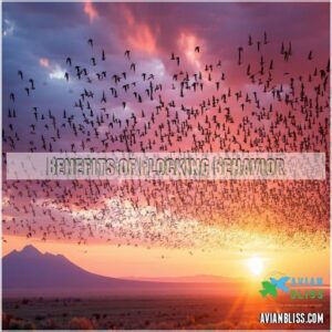 Benefits of Flocking Behavior