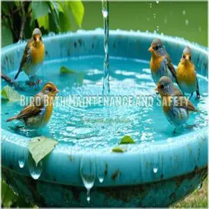 Bird Bath Maintenance and Safety