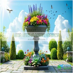 Bird Bath Planter Designs