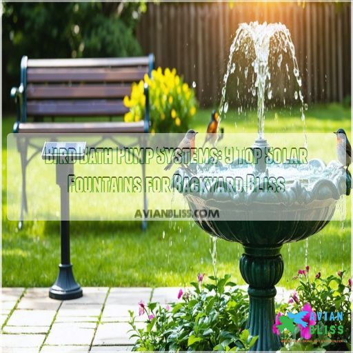 Bird Bath Pump Systems