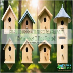 bird houses with extra features for safety