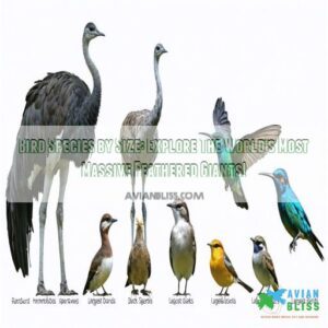 bird species by size