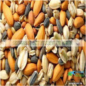 Birdseed Mix Fillers to Avoid