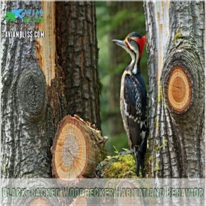 Black-Backed Woodpecker Habitat and Behavior