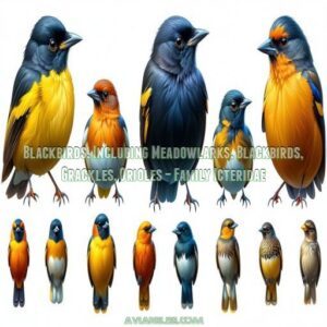 Blackbirds, Including Meadowlarks, Blackbirds, Grackles, Orioles – Family Icteridae