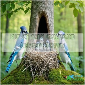 Blue Jay Family Dynamics and Aggressive Behavior