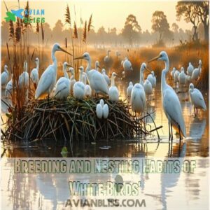 Breeding and Nesting Habits of White Birds