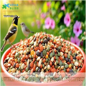 Buying and Storing Birdseed Effectively