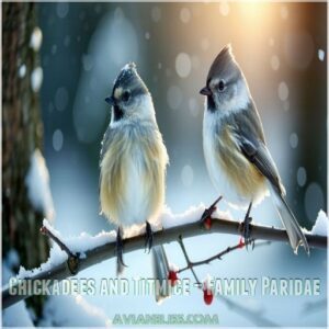 Chickadees and Titmice – Family Paridae