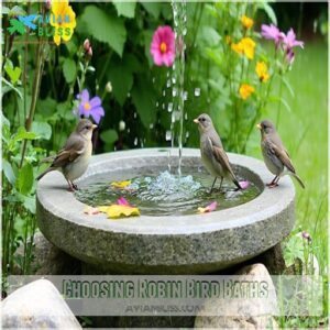 Choosing Robin Bird Baths