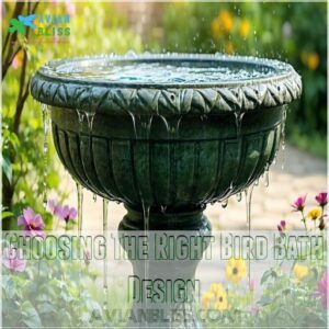 Choosing The Right Bird Bath Design