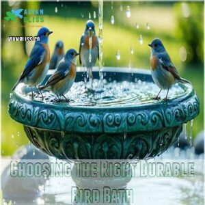 Choosing The Right Durable Bird Bath