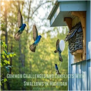 Common Challenges and Conflicts With Swallows in Michigan