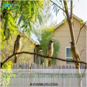 Common Characteristics of Small Birds