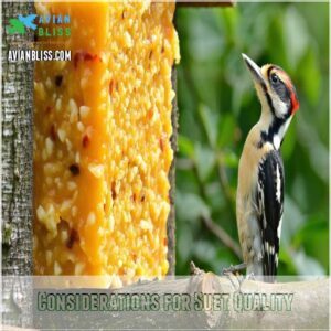 Considerations for Suet Quality