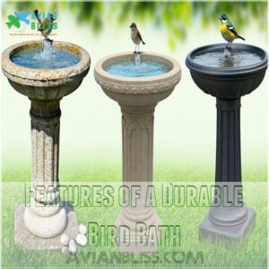 Features of a Durable Bird Bath