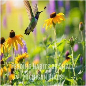 Feeding Habits of Small Michigan Birds