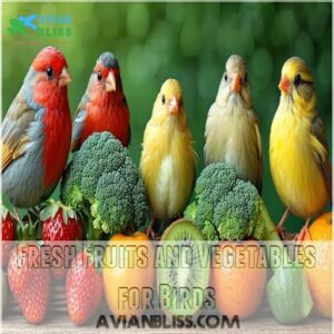 Fresh Fruits and Vegetables for Birds