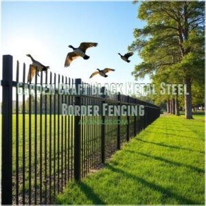 Garden Craft Black Metal Steel Border Fencing