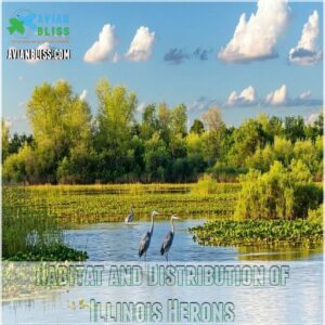 Habitat and Distribution of Illinois Herons