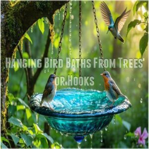 Hanging Bird Baths From Trees or Hooks