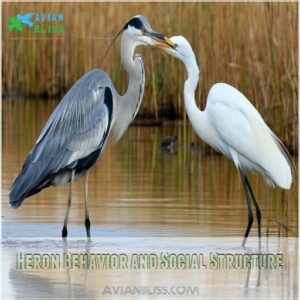 Heron Behavior and Social Structure