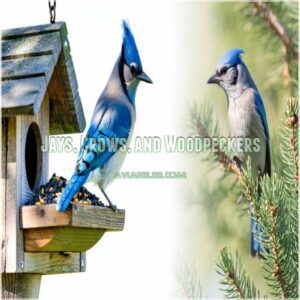 Jays, Crows, and Woodpeckers