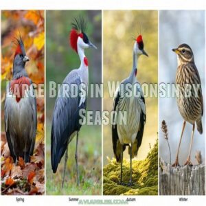 Large Birds in Wisconsin by Season