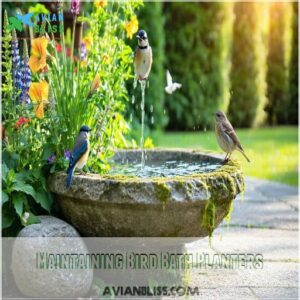 Maintaining Bird Bath Planters