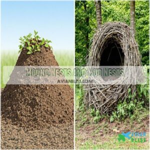 Mound Nests and Mud Nests