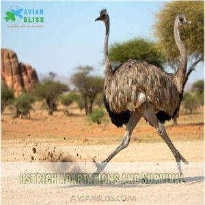 Ostrich Adaptations and Survival