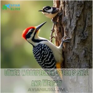 Other Woodpecker Species Size and Weight