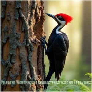 Pileated Woodpecker Characteristics and Behaviors