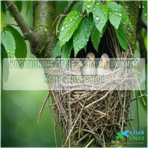 Positioning of Nests for Maximum Rain Protection