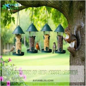 Prevention of Bird Feeder Raiding