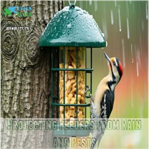 Protecting Feeders From Rain and Pests