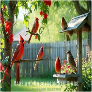 Rare and Uncommon Red Birds