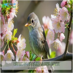 Robin Fledglings and Care