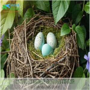 Robin Nesting and Breeding