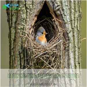 Robin Nesting Habits and Behavior