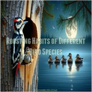 Roosting Habits of Different Bird Species