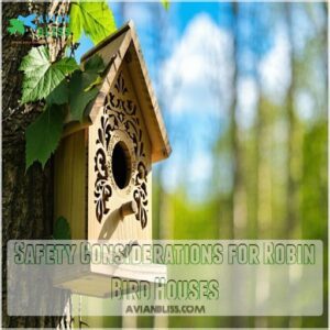 Safety Considerations for Robin Bird Houses