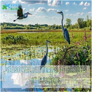 Seasonal Patterns of Herons in Illinois